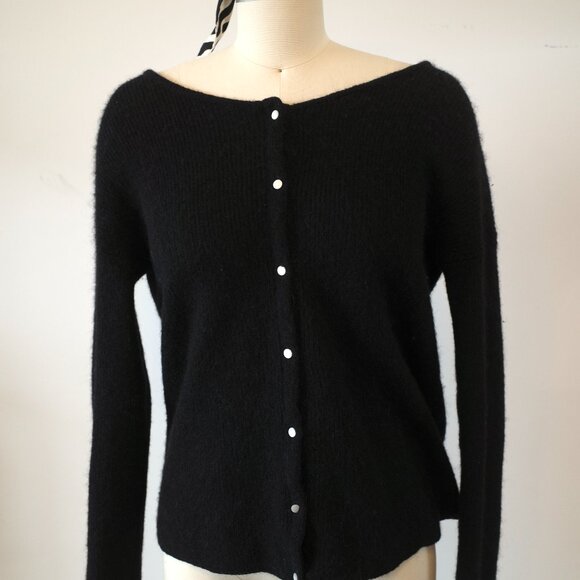 Sezane Black Women's Cardigan Sweater - Picture 1 of 3